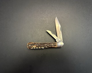 Vintage Bonsa Stag Pocket Knife Germany
