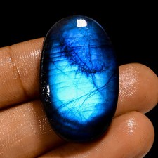 Natural Blue Labradorite Oval Shape Cabochon Gemstone 52 Ct. 31X19X8 mm F-836