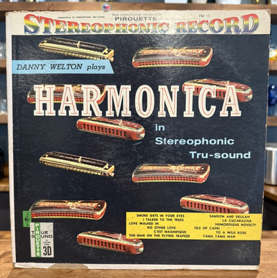Danny Welton   Harmonica FM-13 Pirouette Records Rare Obscure Instrumental LP