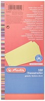 Herlitz 10843613 Trennstreifen, 100-Er Packung, Gelb Gelb Einzelpack