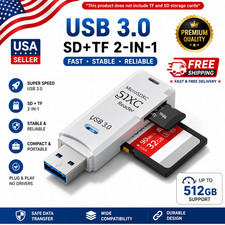 USB3.0 SD Card Reader for PC Micro SD Card to USB Adapter for Camera MemoryC lot