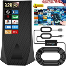 2025 UPGRADED HD TV ANTENNA LONG RANGE INDOOR OUTDOOR DIGITAL AMPLIFIED ANTENNA