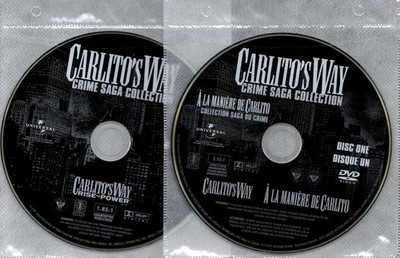 Carlito's Way (1993)  Carlito's Way: Rise to Power (2005) DVD *DISC ONLY* REG. 1