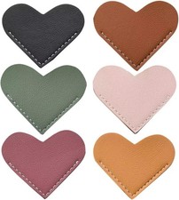 Leather Heart Bookmarks, Wayzton Corner Page Book Accessories for Women, Kids,