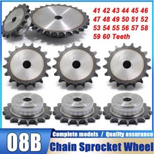 08B Chain Sprocket 41 42 43 44 45 to 50 Teeth Industrial Transmission Accessory