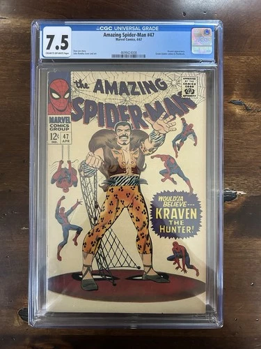 Amazing Spider-Man #47 CGC 7.5 Classic Kraven Cover Marvel Comics 1967