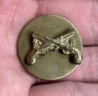 WWII WW2 MP Military Police Collar Disc US Army Insignia Pin Screw Back Disc