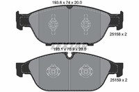 Bremsbelagsatz FÜR Audi A7 Sportback (4GA, 4GF) - Textar 2515802