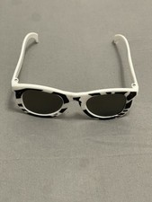 Fun Express Kids Zebra Print Sunglasses White Black Animal Print Wayfarer Shades