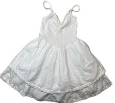 Aerie White Sundress Cottagecore Retro Babydoll Lined Size Small