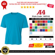 A4 NB3142 Youth Polyester Crew Neck Cooling Dri-Fit Performance Tee T-Shirt
