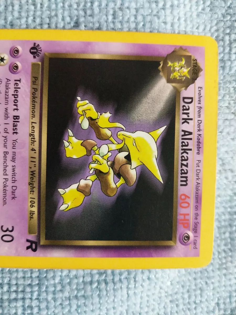 Alakazam (shiny) - Pokemon trading cards (first edition)