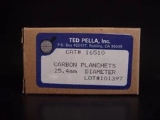 Ted Pella Inc. 101397 Carbon Planchets 25.4mm Lot of 4 (3650)