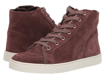 Frye And Co. Z34112 Womens Aubergine Suede Sindy Moto High Sneaker Size 9 M