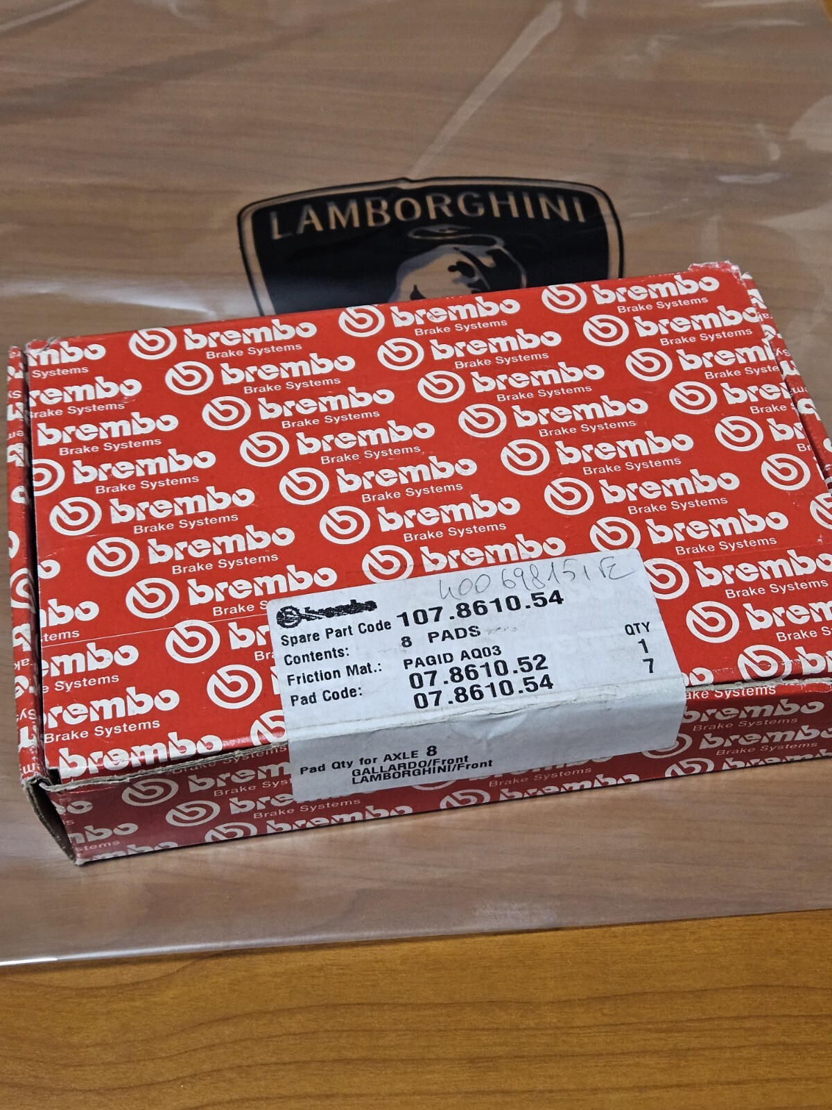 400698151E Lamborghini Gallardo Front Brake Pad Front Brake Pads-
