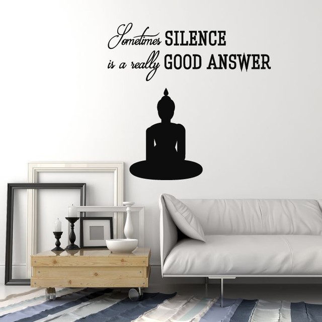 Vinyl Wall Decal Buddha Quote Buddhism Yoga Meditation ...