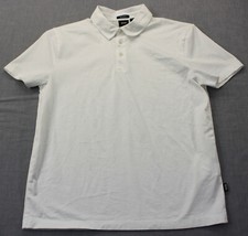 Hugo Boss Press 10 Mens White Regular Fit Mercerised Cotton SS Polo Shirt S