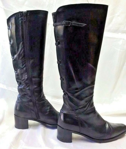 Elisa Lanci M131-St Stivale Donna Con Tacco Taupe (Nero n.37)