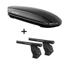 Dachbox MAA400L+Dachträger Tema Stahl für für Mercedes A-Klasse W176 SW 5Tür ab Dachbox MAA400L+Dachträger Tema Stahl für für Mercedes A-Klasse W176 SW 5Tür ab