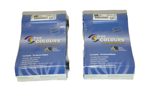 Lot of 2 YMCKO-200 Color Ribbon for Zebra CN120i Printer