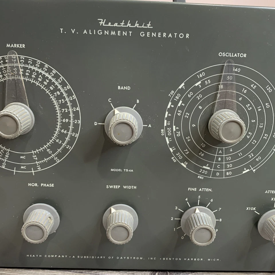 Heathkit T.V. Alignment Generator Model TS-4A Vintage Heath Company - Image 4 of 4