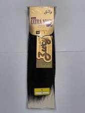 2Packs of Zury 100 Human Hair Weaving Ultra Yaky Perm 10 inch color 1