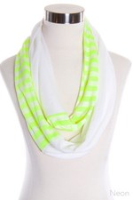 ScarvesMe Women's Fashion Striped Jersey Soft Infinity Scarf