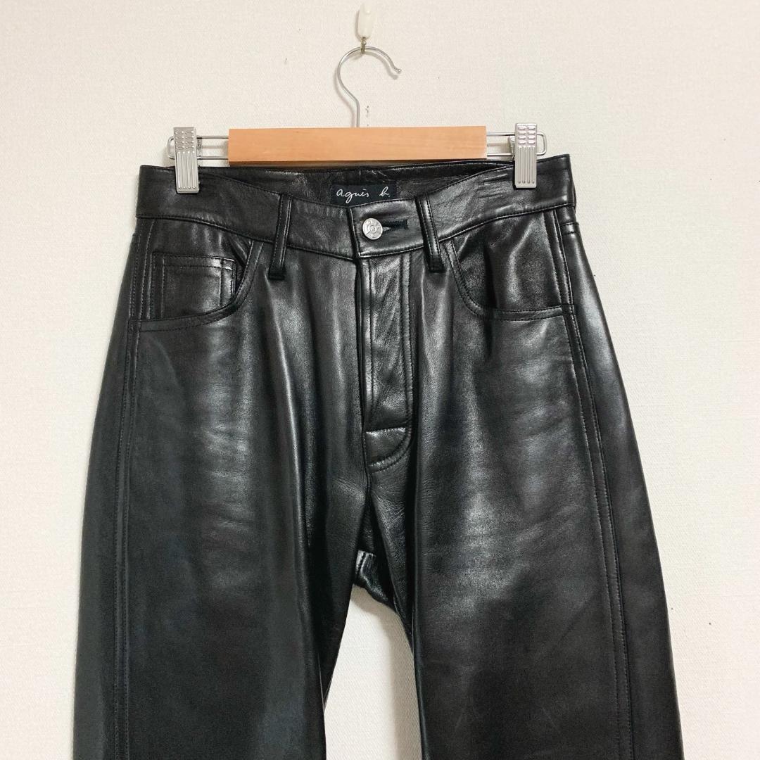 Immediate Sale】agnès b. Agnes B. CUZ4 Leather Pants | eBay