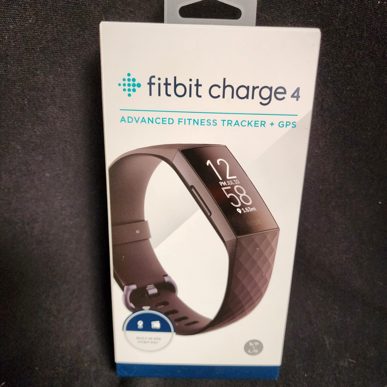 Fitbit Charge 4 Black with Small & Large Bands Brand New Sealed in Box-image