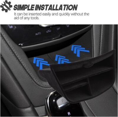 Central Storage Container Box Insert Cover Trim Kit For Cadillac XT6 2020-2023