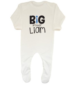 i love my big sister baby sleepsuit