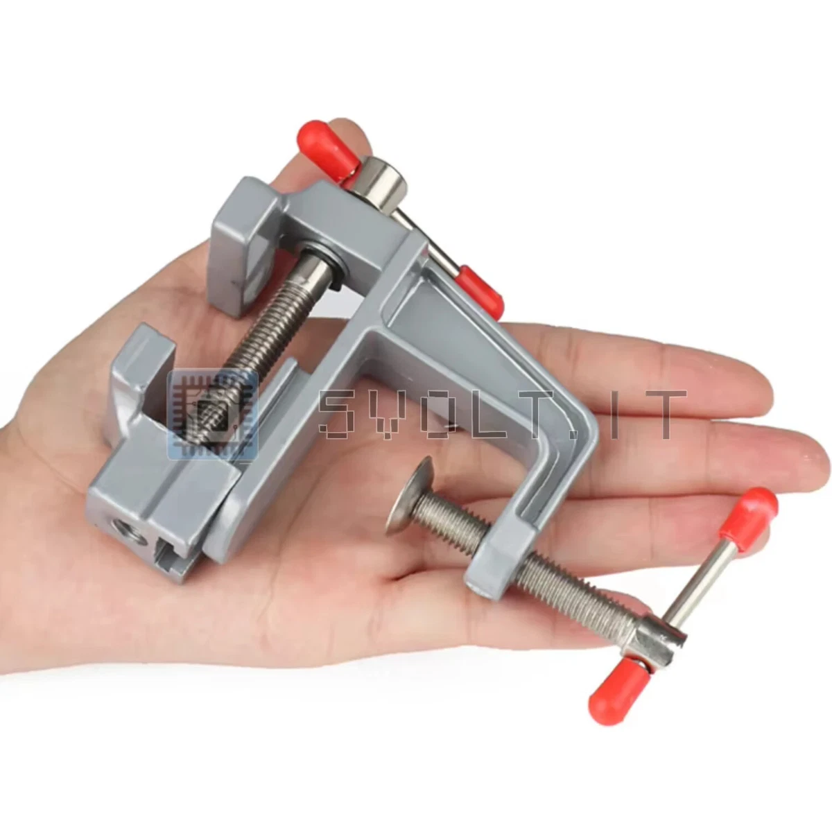 Mini Morsetto Piatto, Morsa Piatta per Trapano, Mini Morsetto da Tavolo