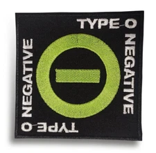 Type O Negative Sew-on Patch | American Gothic Doom Metal Rock Band Logo
