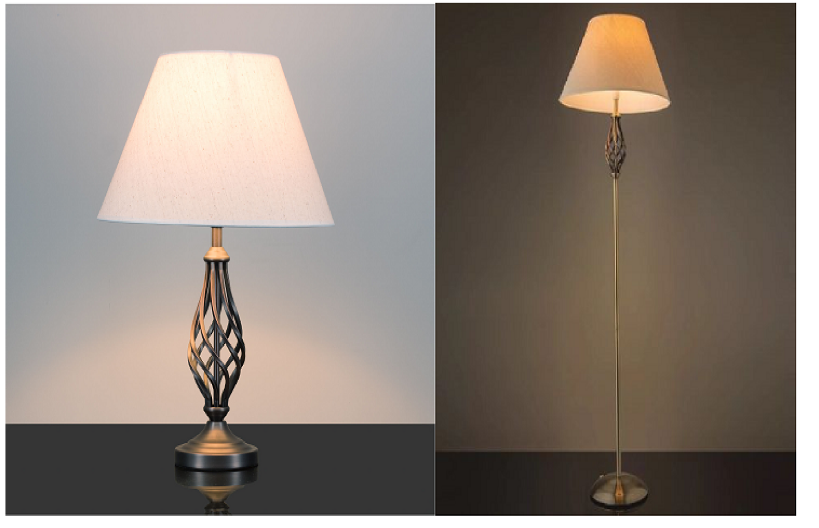 kingswood barley twist traditional table lamp