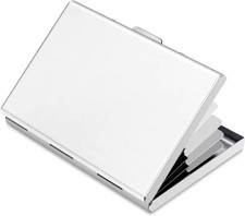 Anti-Scan anti RFID Blocking 6 Cards Aluminum Metal ID Bank Credit Card Holder S