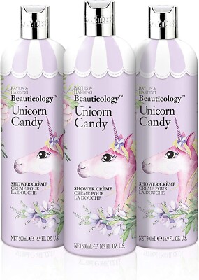 3 Pack of Baylis & Harding Beauticology Unicorn Candy Shower Creme
