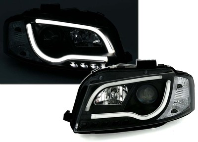 LED-uri Faruri LTI tub de lumină în interior pentru for Audi A3 8P 03-08 negru T