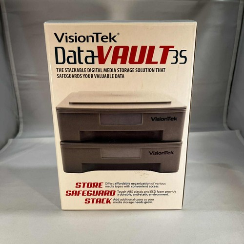 Visiontek Datavault Storage Box Stackable Digital Media Storage Solution - Photo 2/9