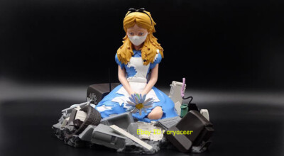 Mighty Jaxx Alice In Wasteland By Abcnt Statue Figure Model In