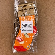 Pavilion Late Night Snacks Youth Size S/M Popcorn What's Poppin' Crew Socks NWT