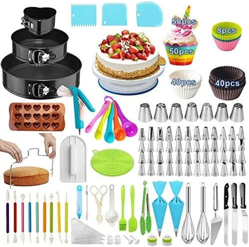 493 PCS Cake Decorating Supplies Kit Professional Cupcake DIY