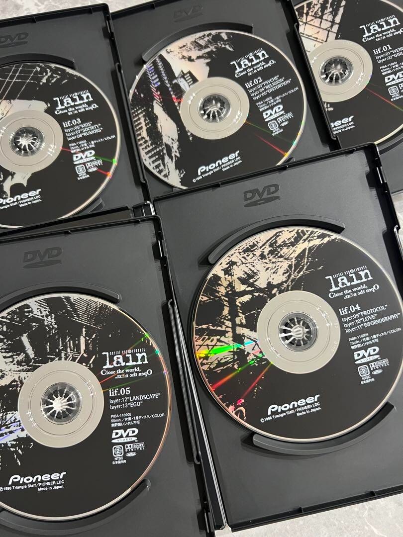 Serial Experiments Lain DVD Box First Limited Production 6discs
