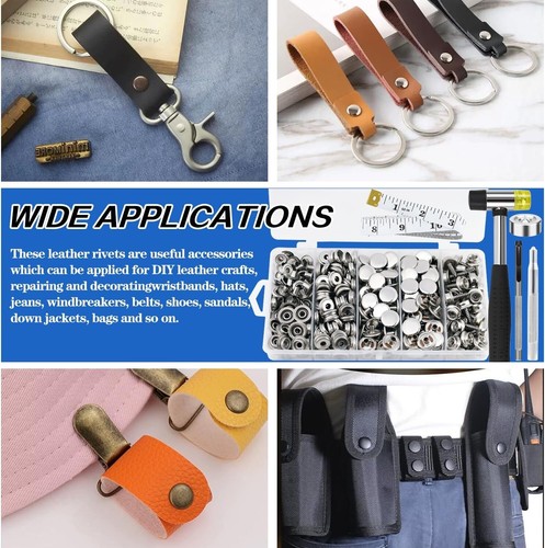 Complete 356 PCS Snap Button Fastener Tool Set with Easy Installation Tools - Picture 9 of 11