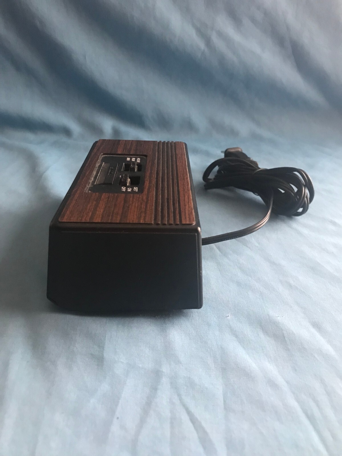 Vintage Spartus Electric & 9-Volt Battery Backup Alarm Clock w/ Snooze #110861