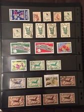 MIXED LOT 101 CAMBODIA STAMPS USED UNUSED 1951-1971 HINGED POSTAGE B.O.B