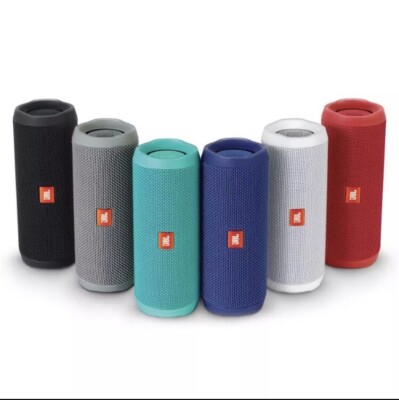 JBL Flip 4 Bluetooth Portable Speaker - Black (JBLFLIP4BLK) for