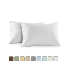 1000 Thread Count Pillowcases 100 Cotton Standard Or King Size Pair 