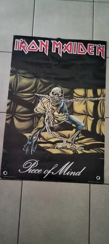 Rare IRON MAIDEN Poster Piece Of Mind 1983
