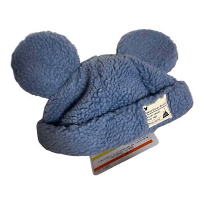 New Japan Tokyo Disney Resort Ears HeadBand Hat Blue Fluffy CAP park