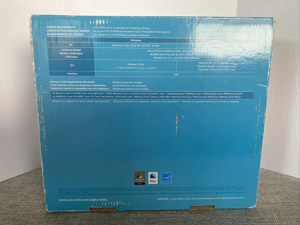 Canon SELPHY CP780-SLN Compact Portable Photo Silver Printer, open box - Image 3 of 4